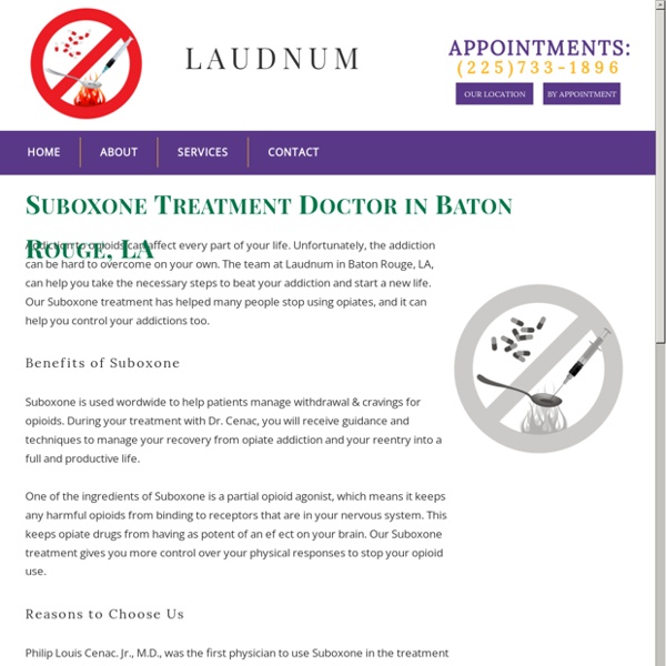 Suboxone Treatment for Baton Rouge, LA