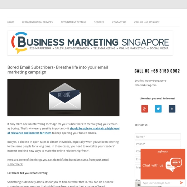 Bored Email Subscribers- Breathe life into your email marketing campaign