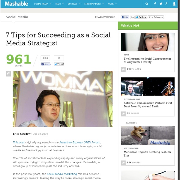 7 Tips for Succeeding as a Social Media Strategist