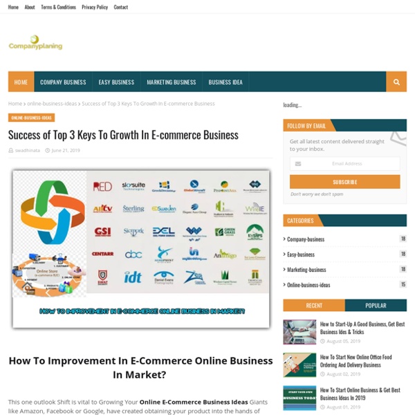 Success of Top 3 Keys To Growth In E-commerce Business