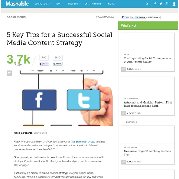 5 Key Tips for a Successful Social Media Content Strategy