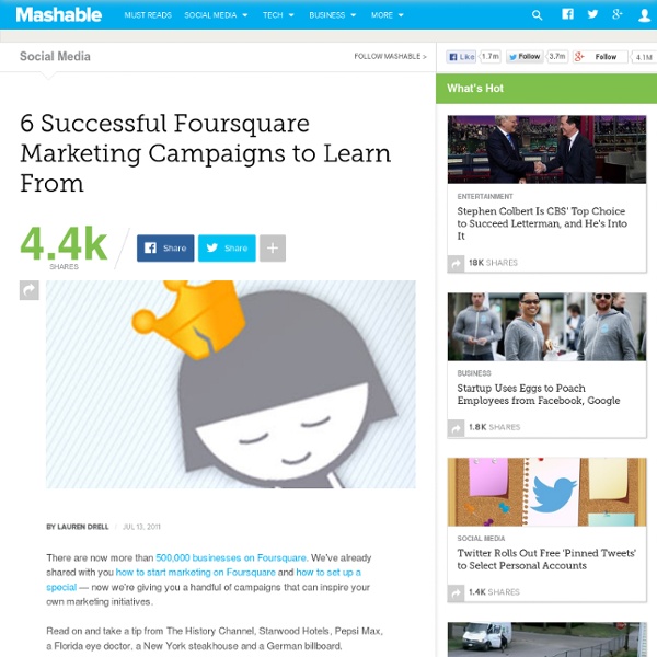 6 Successful Foursquare Marketing Campaigns to Learn From