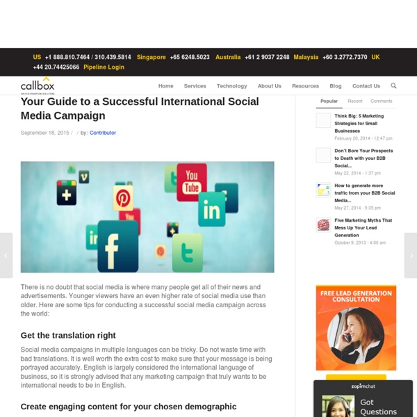 Your Guide to a Successful International Social Media Campaign