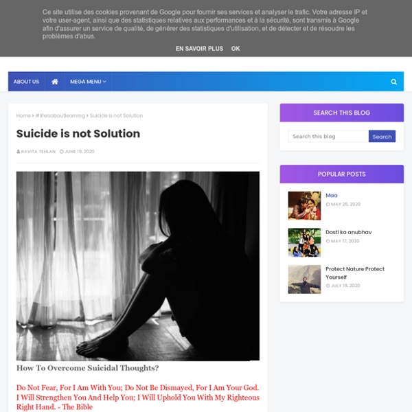Suicide is not Solution