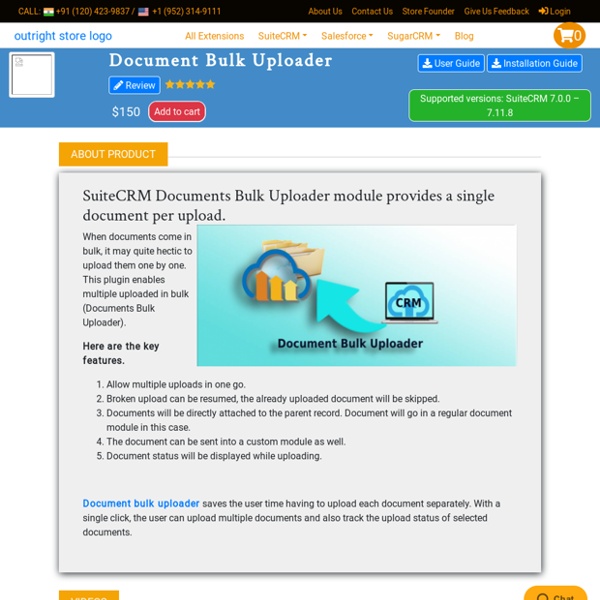 Document Bulk Uploader for SuiteCRM