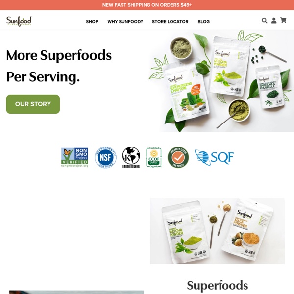 Sunfood Raw Organic Non-GMO Superfoods