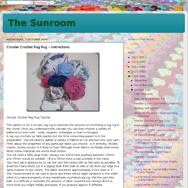 Circular Crochet Rag Rug – Instructions