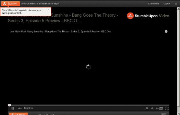 Jem Melts Rock Using Sunshine - Bang Goes The Theory - Series 3, Episode 5...