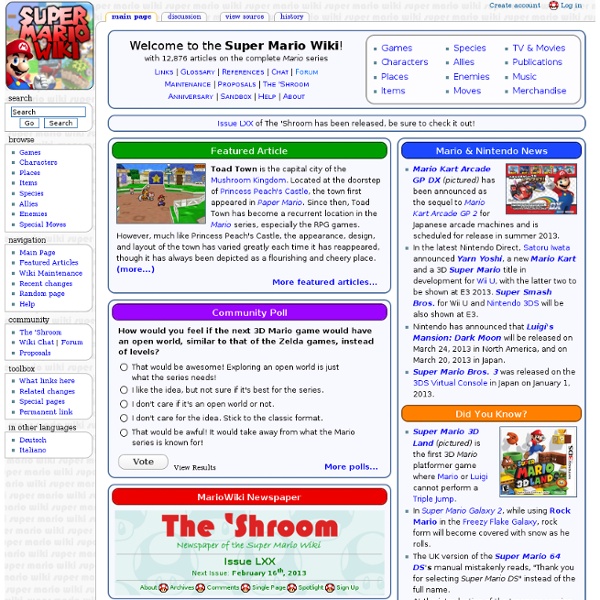 Super Mario Wiki, the Mario encyclopedia