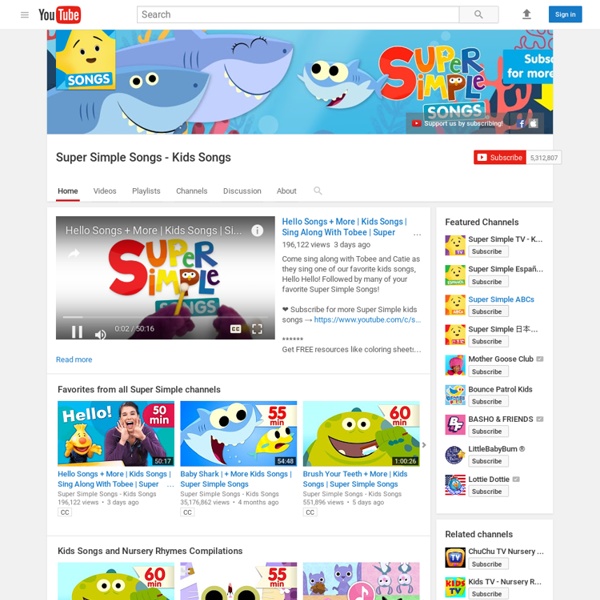 Watch Baby Shark & More Kids Songs: Super Simple Songs Streaming