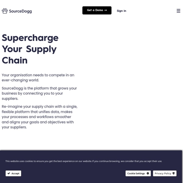 Supercharge Your Supply Chain Management - SourceDogg Software