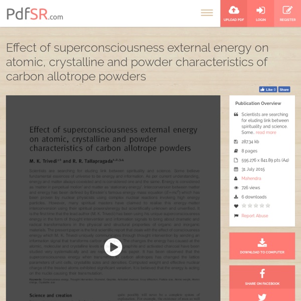 Effect of superconsciousness external energy on atomic, crystalline and powder characteristics of carbon allotrope powders