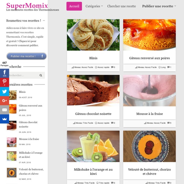 SuperMomix - Les recettes Thermomix des utilisateurs !