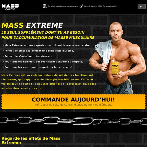 Mass Extreme – Le Meilleur Supplément pour l’Accumulation de Masse Musculaire!