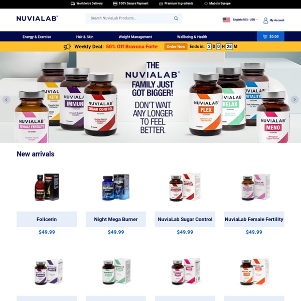 NuviaLab.com - Compléments, vitamines, cosmétiques et aliments fonctionnels