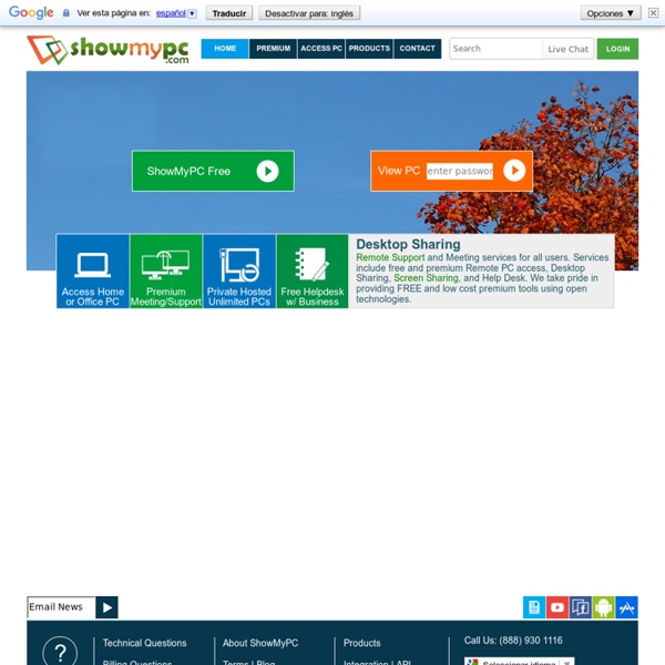 ShowMyPC: Remote Support, Desktop Sharing, Access Remote PC Free, Web Conferencing