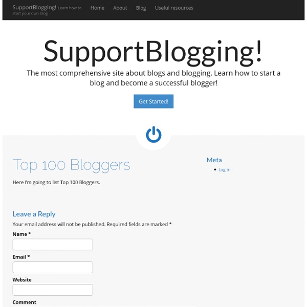 Support Blogging! - Links to School Bloggers