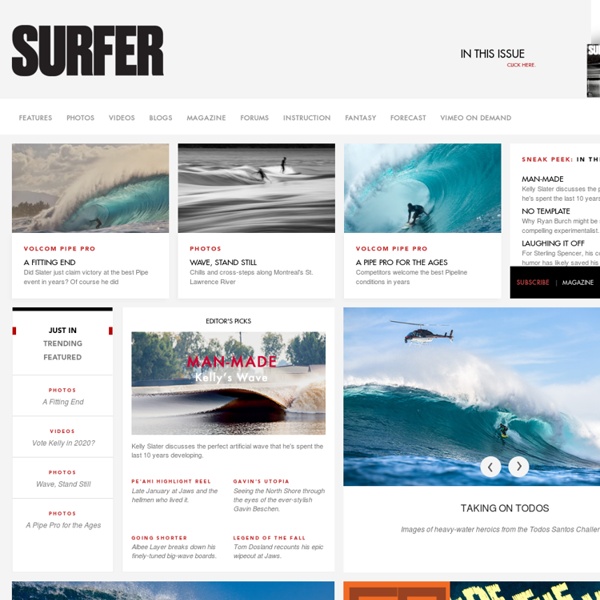 Surf News, Fantasy Surfer, Photos, Video, and Forecasting