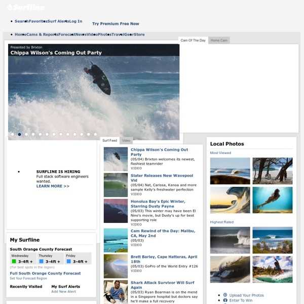 Global Surf Reports, Surf Forecasts, Live Surf Cams and Coastal Weather
