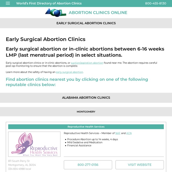 Abortion Clinics - TRUSTED and REAL Abortion Clinics Online