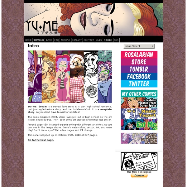 YU+ME: dream - Surreal Lesbian Webcomic: updates Monday through
