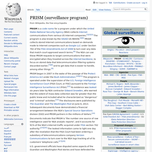 PRISM (surveillance program)
