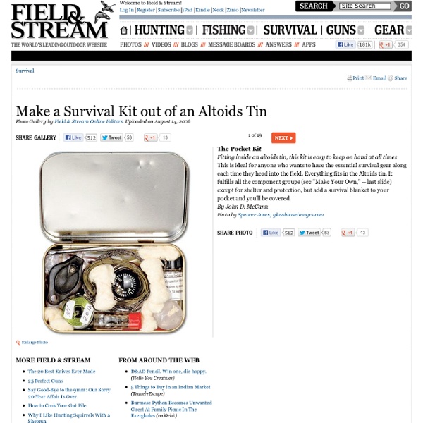 Make a Survival Kit out of an Altoids Tin