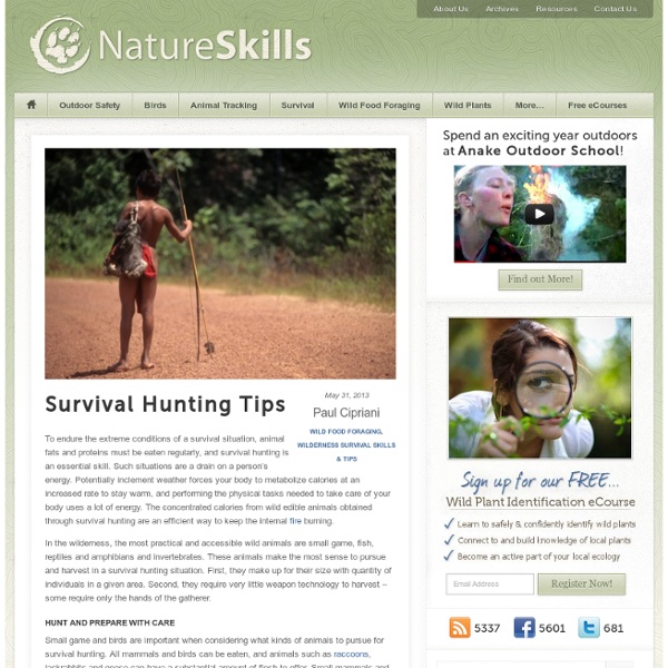 Survival Hunting Tips