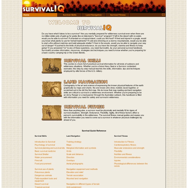 SurvivalIQ - Wilderness Survival Handbook