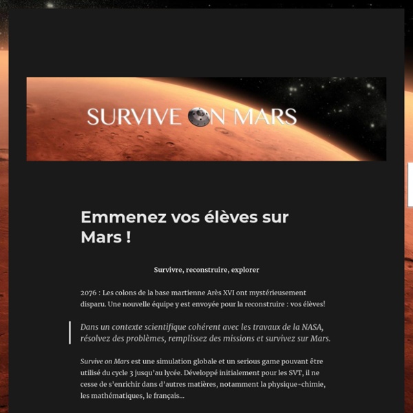 Survive on Mars