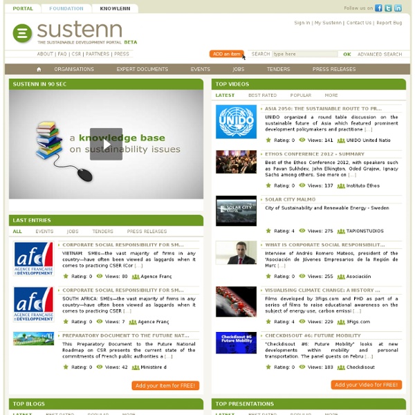 Sustenn: the Sustainable Development Portal