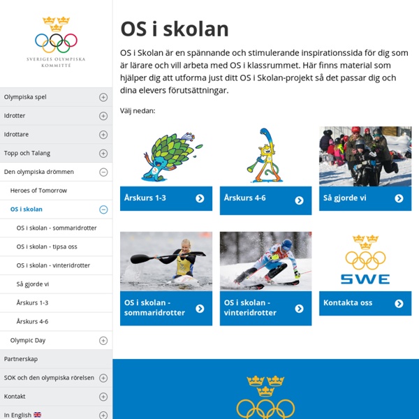 OS i skolan - Sveriges Olympiska Kommitté