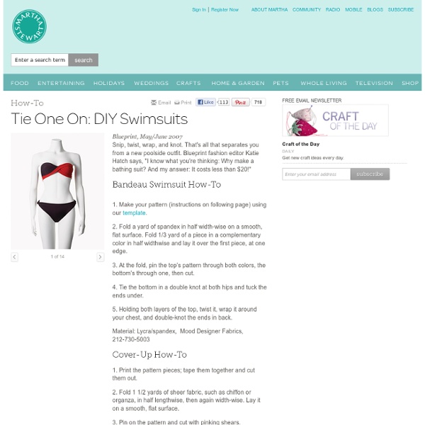 Tie One On: DIY Swimsuits