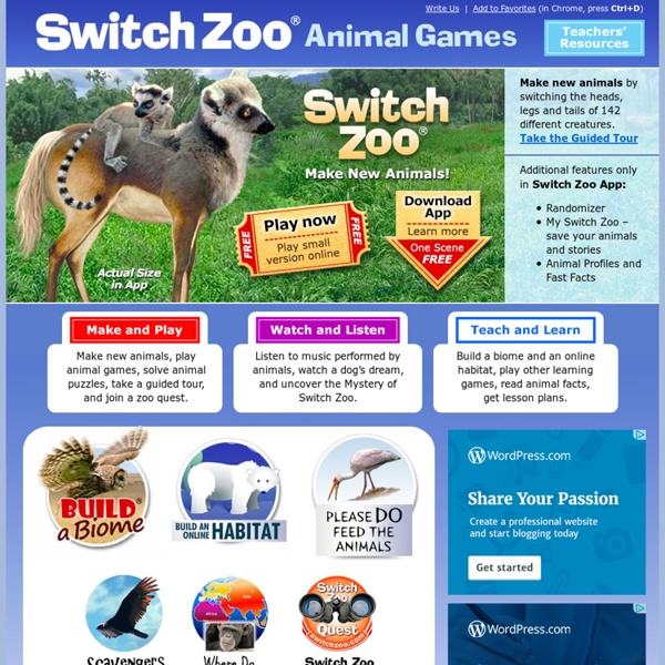 Switch Zoo Animal Games