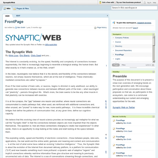 Synaptic Web