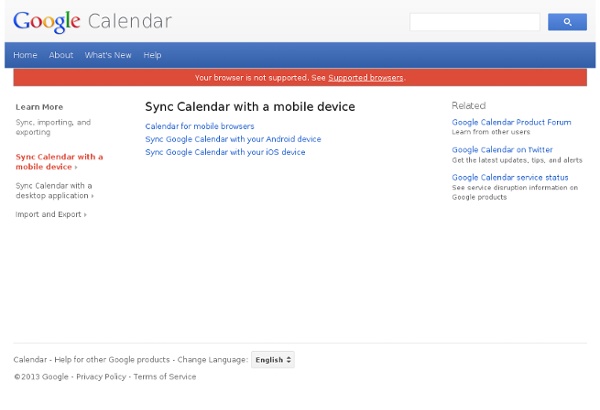 Getting started with Google Calendar Sync - Google Calendar Help