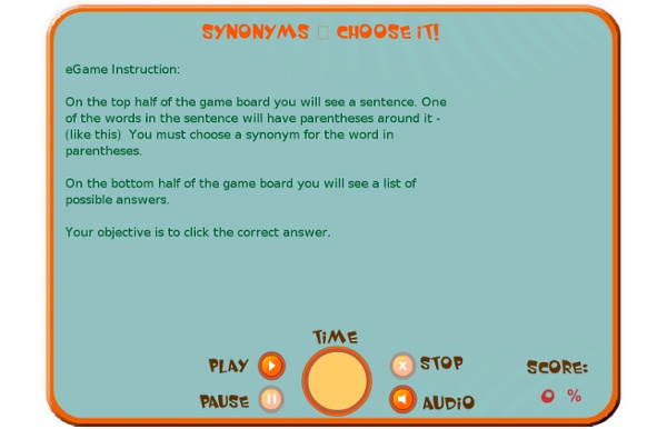 Synonyms game