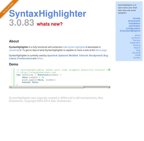 SyntaxHighlighter