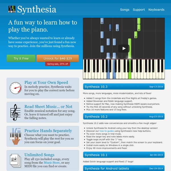 Synthesia, Piano for Everyone