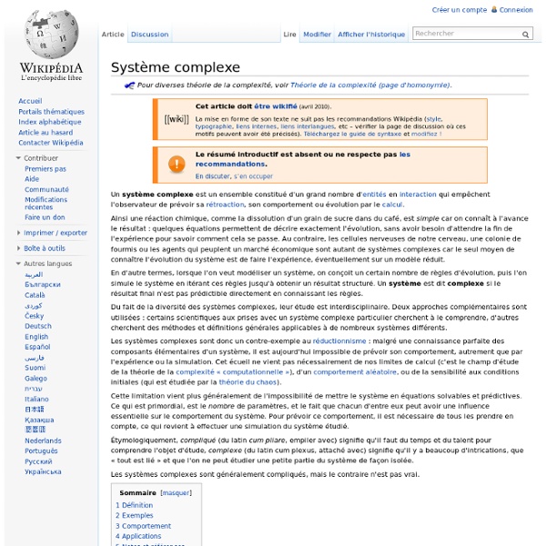 Système complexe