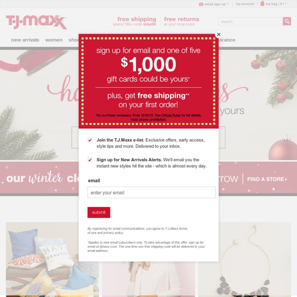 T.J.Maxx - designer brands at T.J. prices™