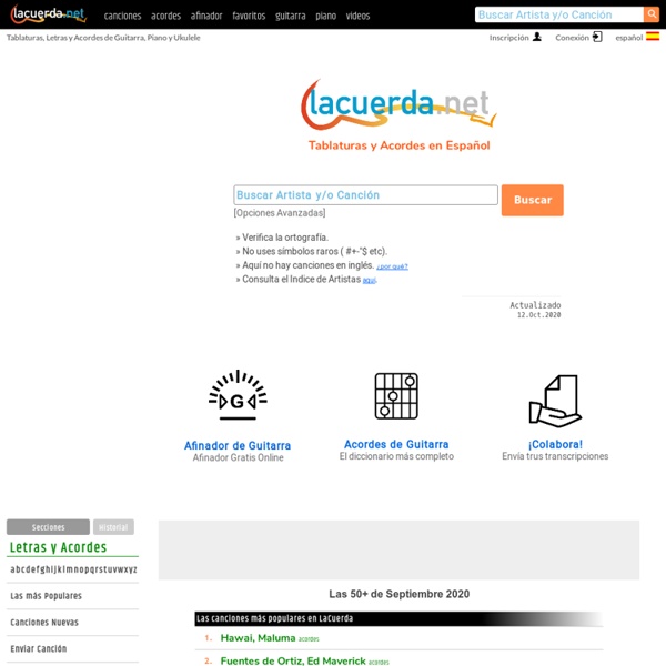 Lacuerda.net - Tablaturas Y Acordes De Guitarra | Pearltrees