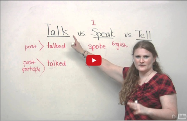 TALK, SPEAK, TELL - What's the difference?