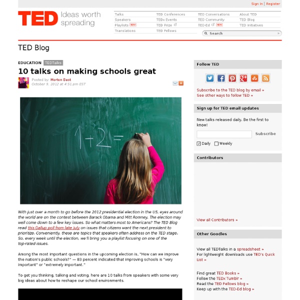 10 talks on making schools great