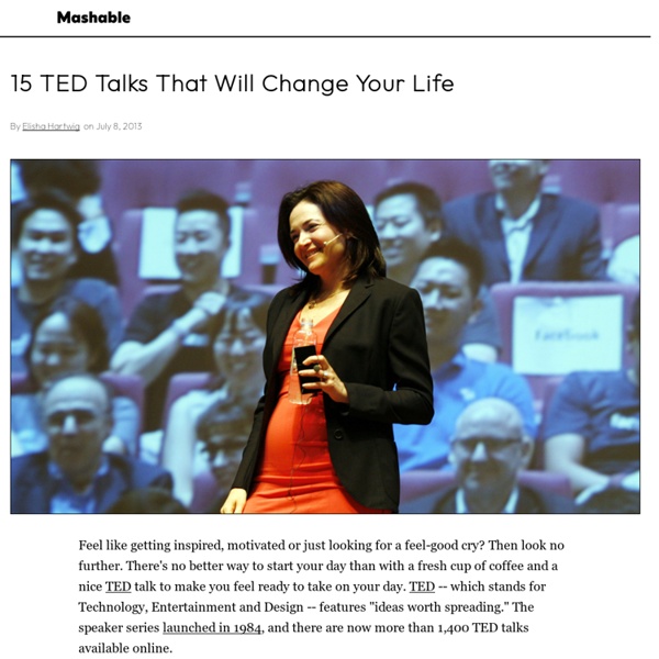 15 TED Talks That Will Change Your Life