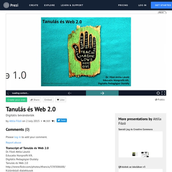 Tanulás és Web 2.0 by Attila Főző on Prezi