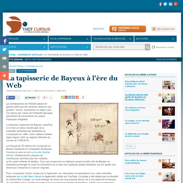 La tapisserie de Bayeux à l'ère du Web