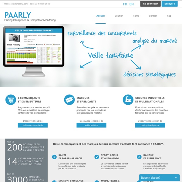 Paarly - Analyse de concurrence et veille tarifaire