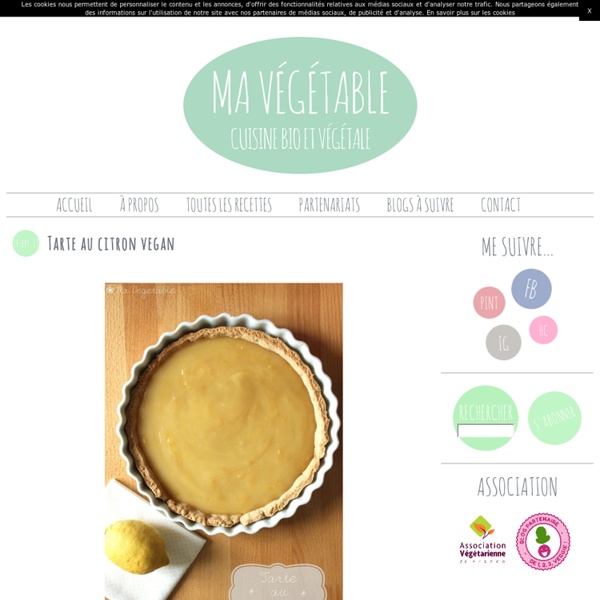 Tarte au citron vegan