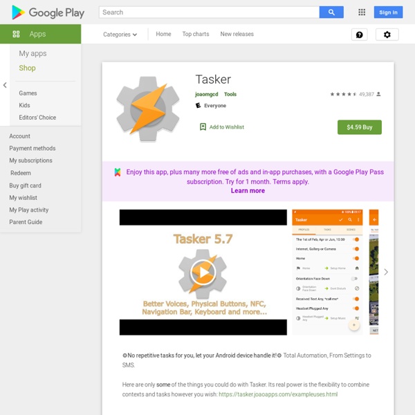 Tasker - Android Market